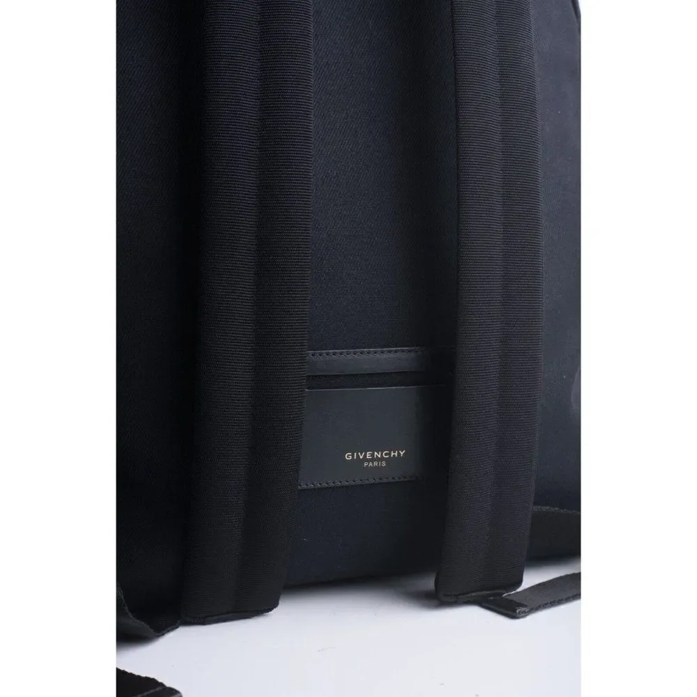 GIVENCHY Unisex Bookbag CI Back Pack Black Large Studded Canvas Leather NWT - Picture 6 of 10